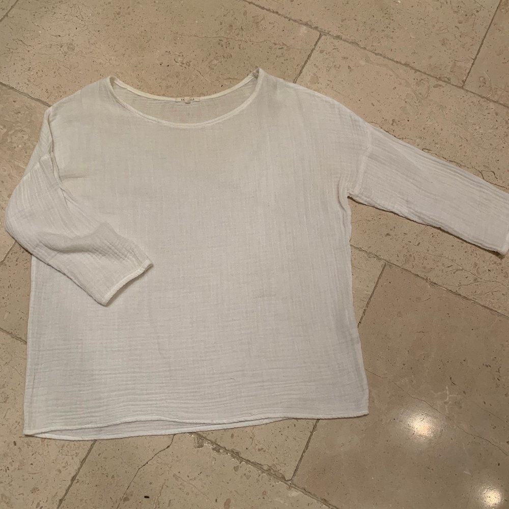 Felicite White Gauze Blouse